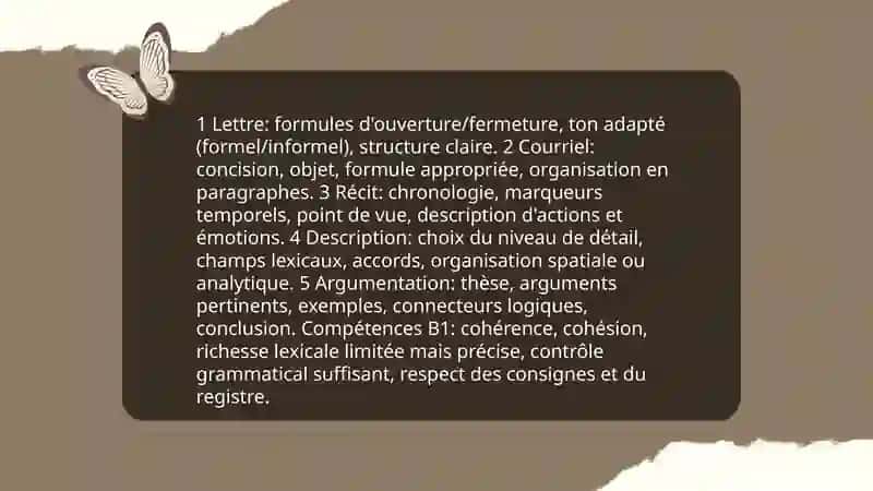 Apprendre aux èléves la production écrite au niveau B1 4