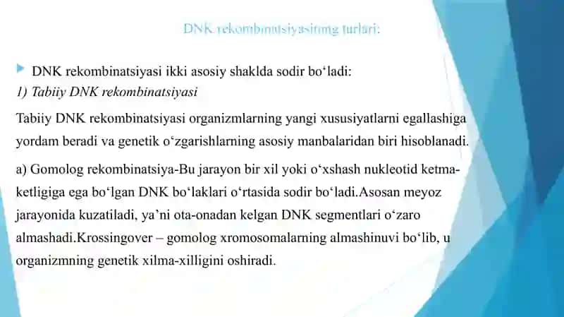 Tibbiyotda DNK rekombinantlarining qo‘llanishi 4