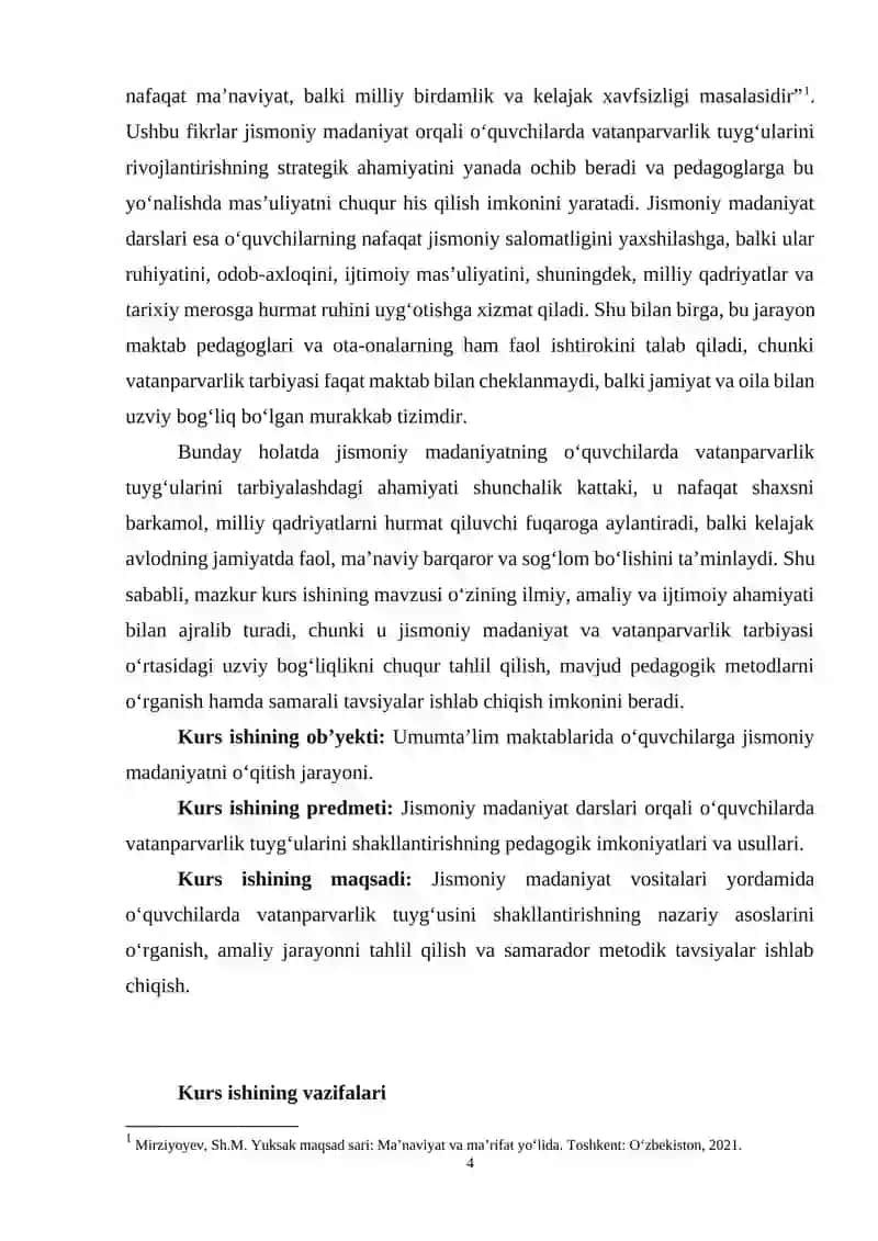 Jismoniy madaniyatning o’quvchilarda vatanparvarlik tuyg’ularini tarbiyalashdagi ahamiyati 4