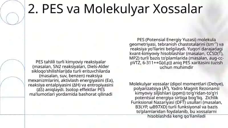 Hozirgi zamon kimyosi tuzilish nazariyasida potensial energiya sirtining roʻli 4