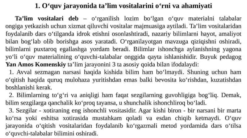 Ta'lim Vositalaridan Samarali Foydalanish 4