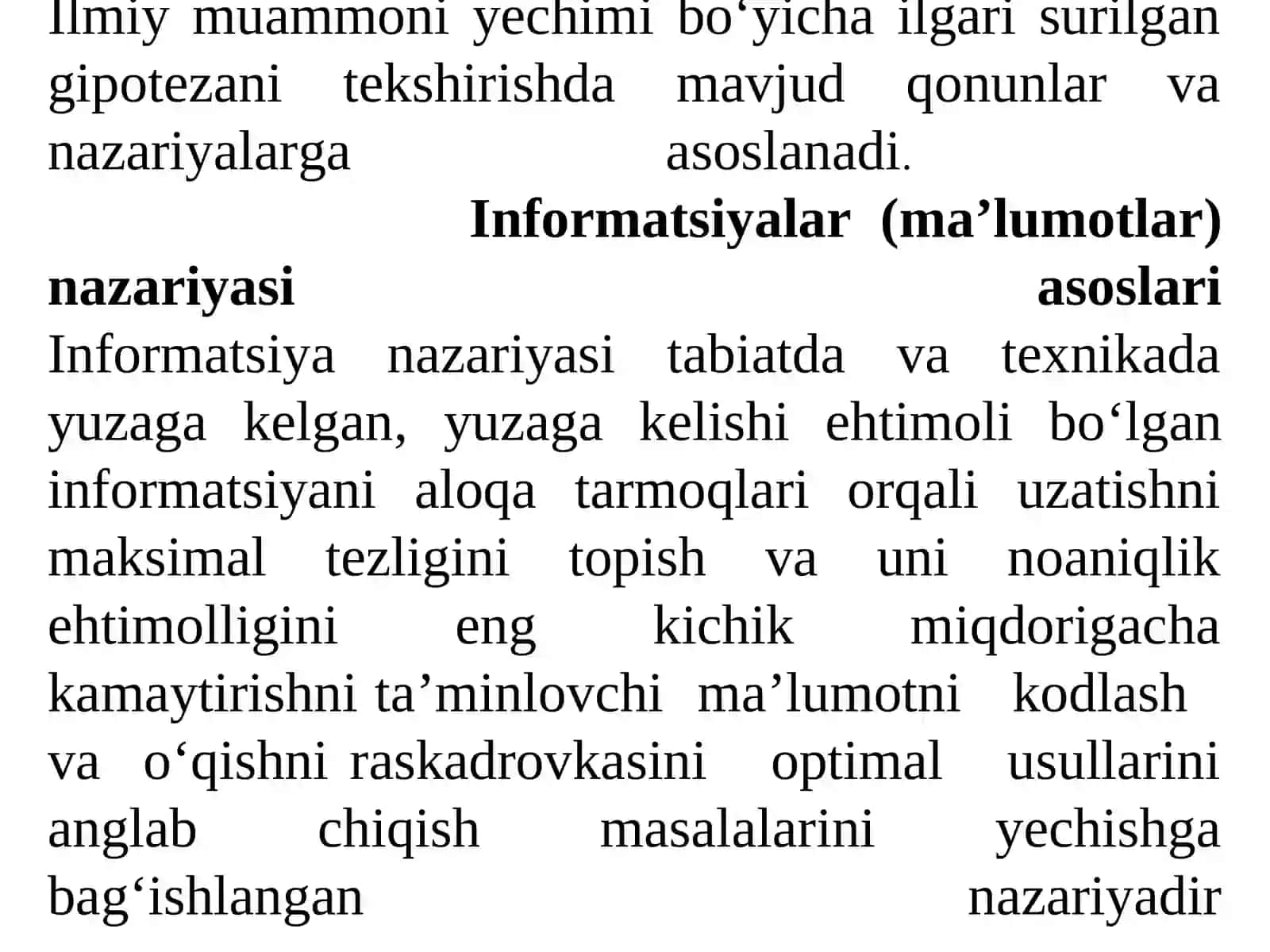 [Nazariy tadqiqotlar.Nazariy tadqiqotlar olib borishda qo‘llaniladigan qonunlar va nazariyalar to‘g‘risida umumiy ma’lumotlar 4