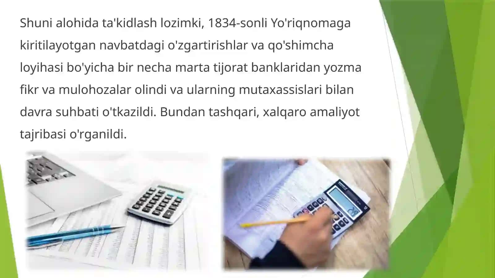 Buxgalteriya hisobi to‘g‘risidagi qonun va banklarda buxgalteriya hisobini yuritish tartibi 4