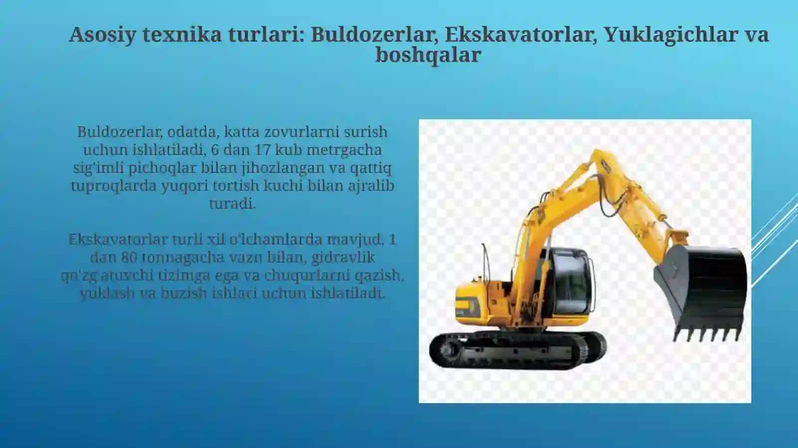 Tuproq ishlarida ishlatiladigan qurilish texnikasi turlari 4