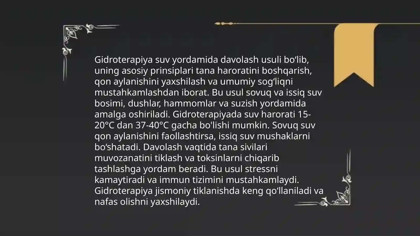 Stomatologiyada suv bilan davolash 4