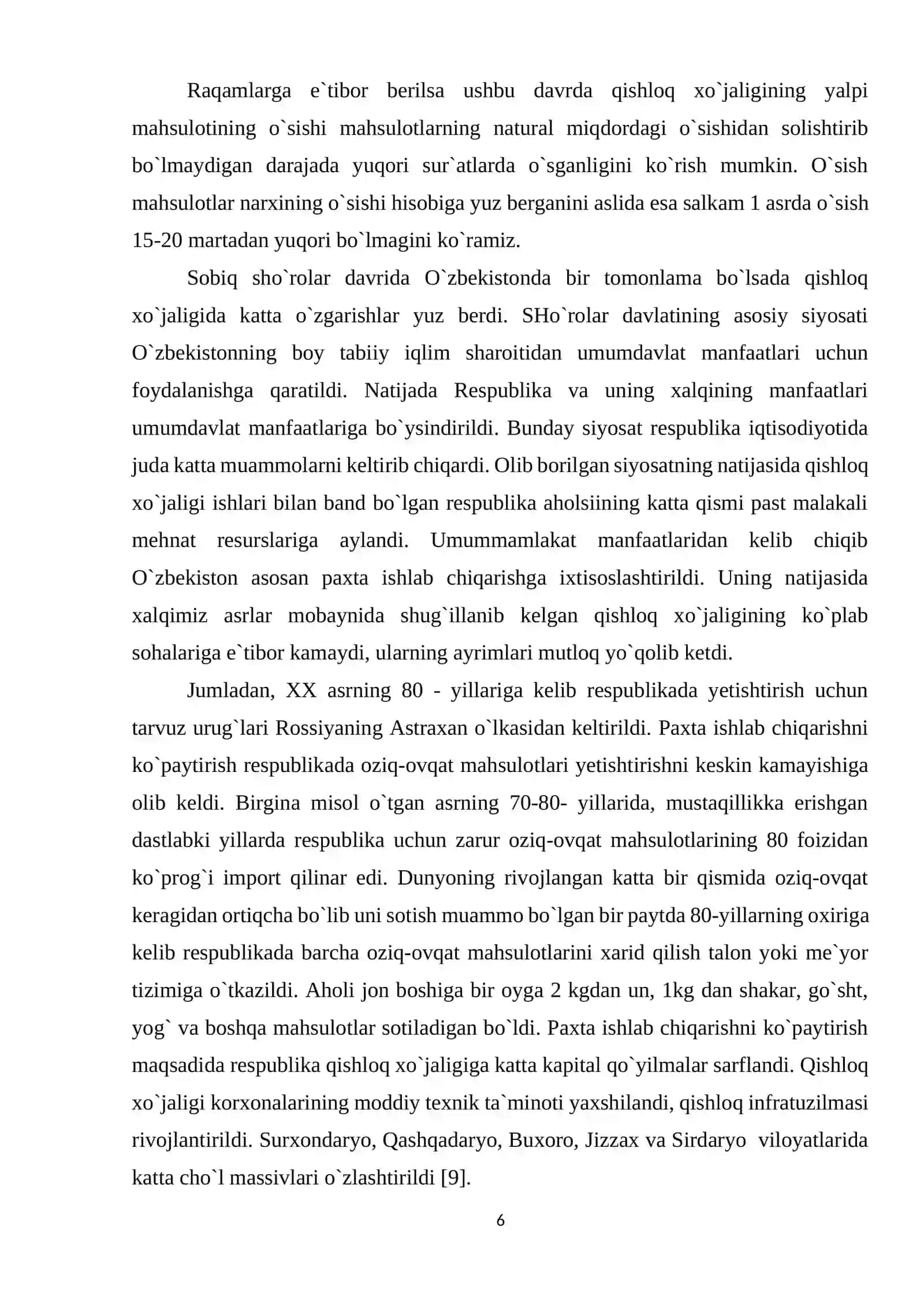 RESPUBLIKADA AGROSANOAT MAJMUASINI RIVOJLANTIRISH MUAMMOLARI 4