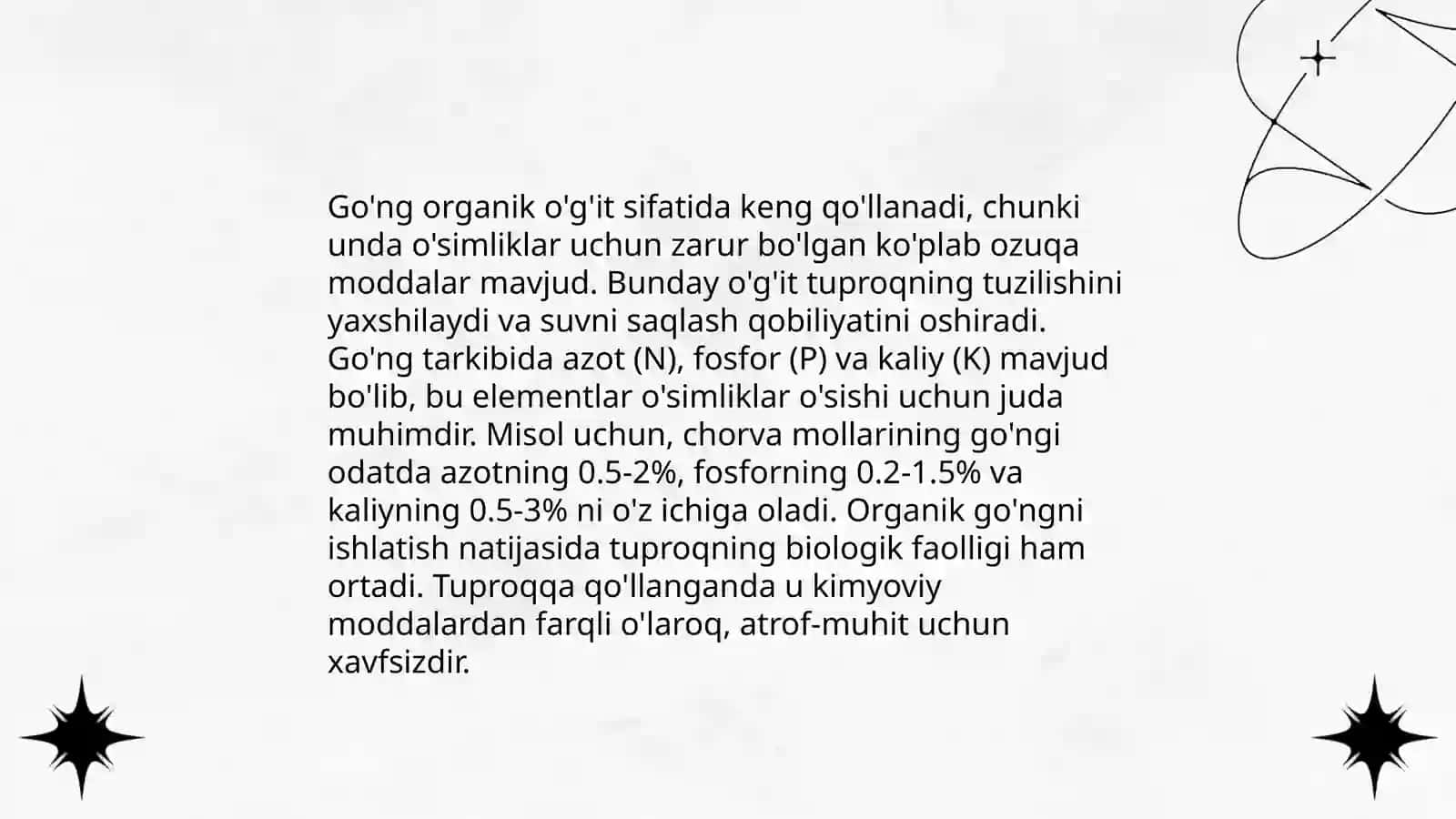 Organik dehqonchilikni tashkil etishda chorvachilikka bog'liqligi 4