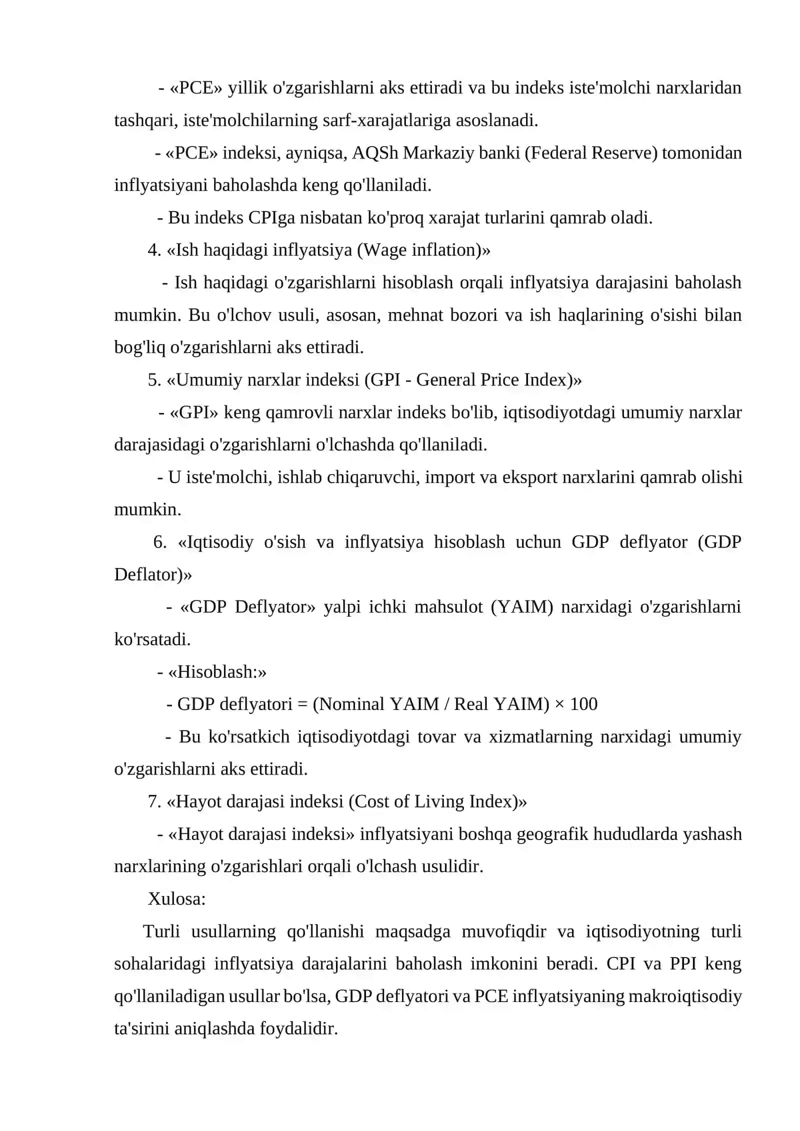 Pulning inflyatsiya darajasi va pulning qadrsizlanishi 4