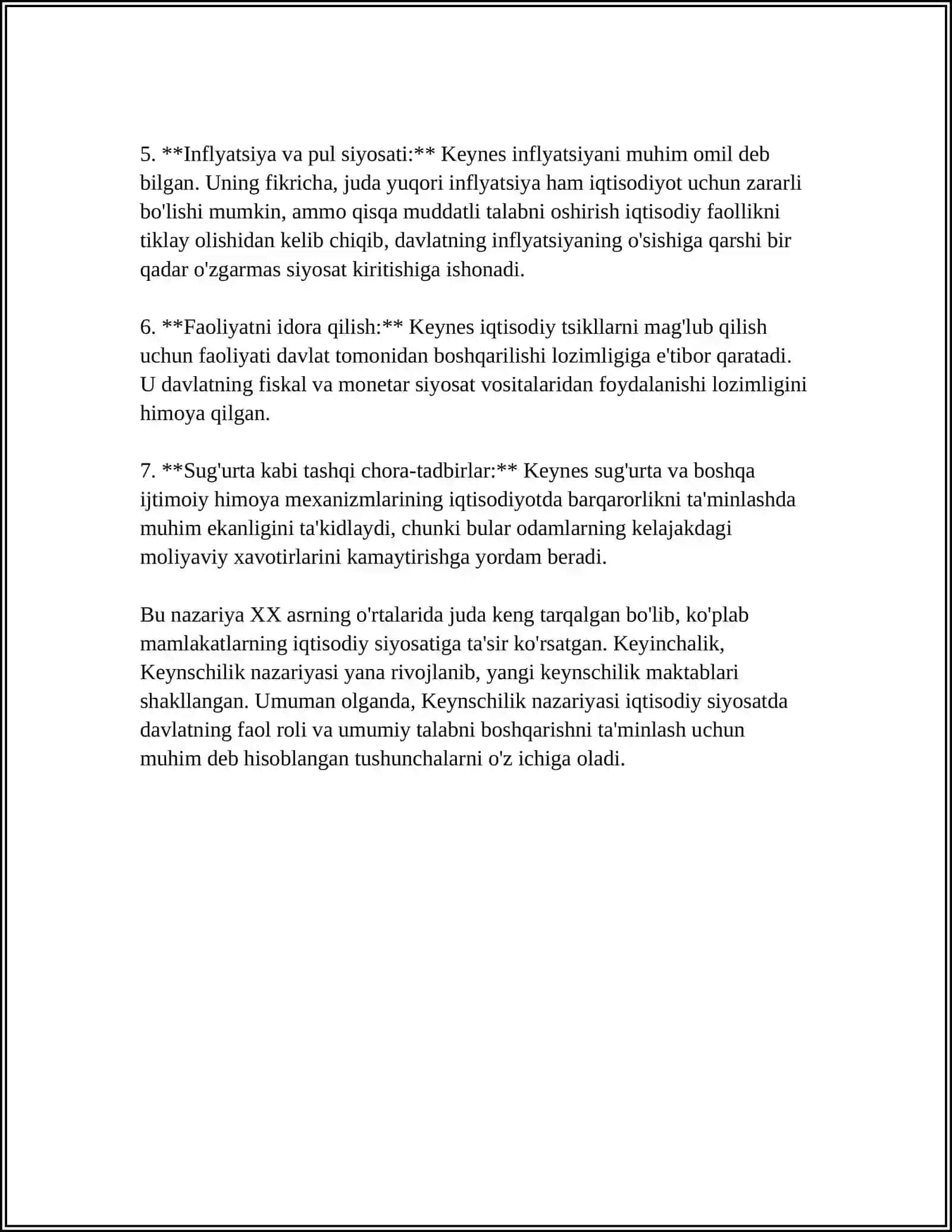 IQTISODIYOTGA DAVLAT ARALASHUVINING KEYNSCHILIK NAZARIYASI 4