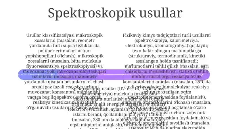 Fizik kimyoviy tadqiqot usullarining umumiy xususiyatlari va klasifikatsiyasi 4