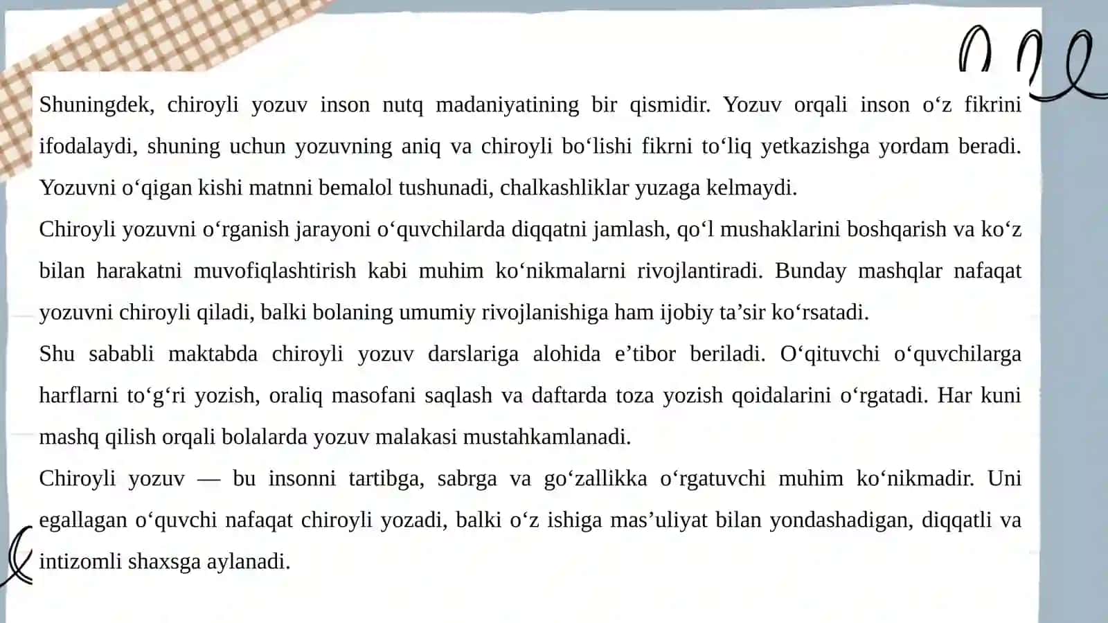 Chiroyli yozuvin fiziologik asoslari 4