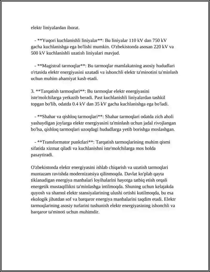 ELEKTR TARMOQLARI HISOBINING ASOSIY TURLARI 4