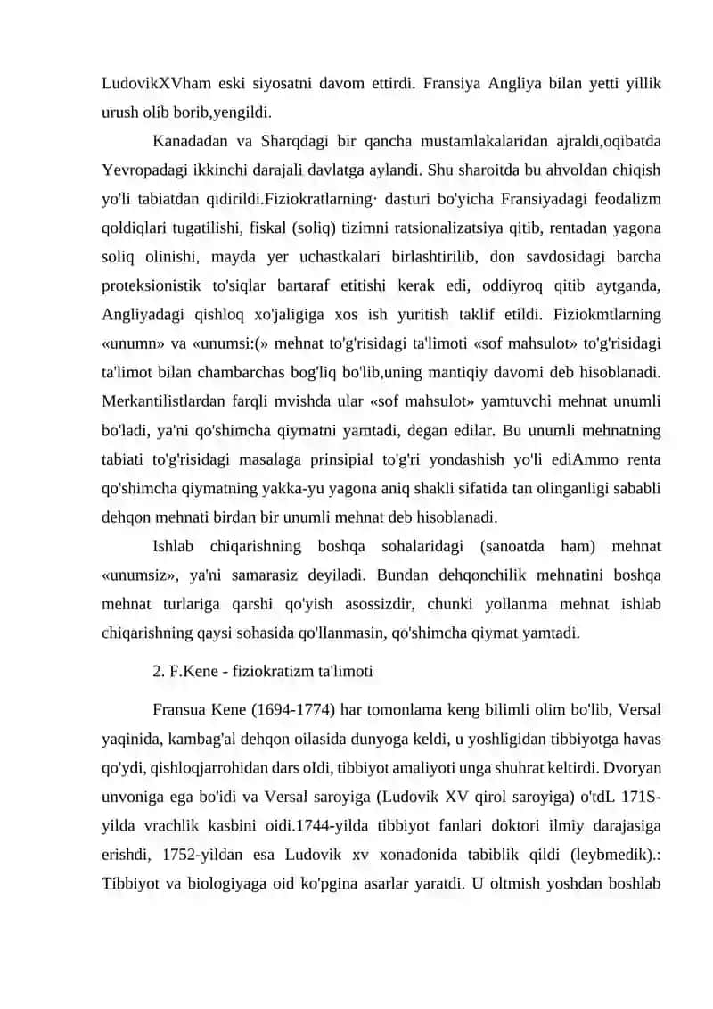 F.Kenening iqtisodiy jadvali 4