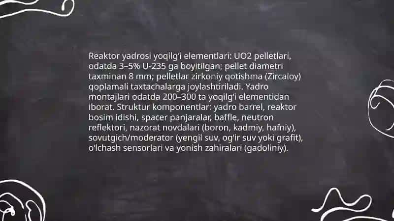 Atom elektro stansiyasiyalar ishlash prinsipi 4