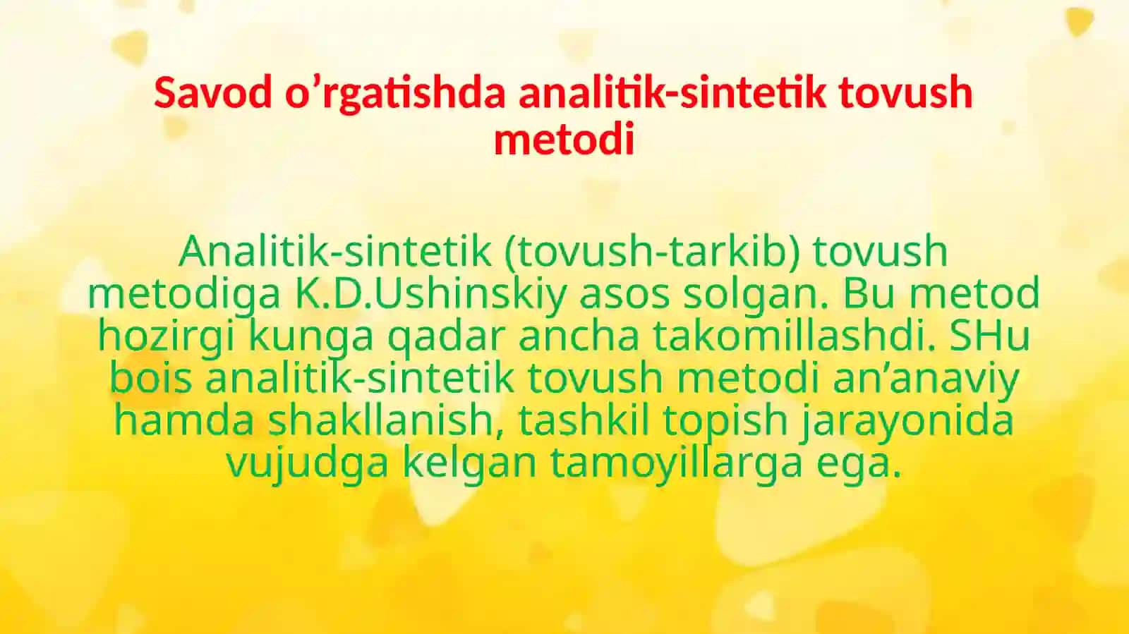 Savod o‘rgatishning metod va usullari 4
