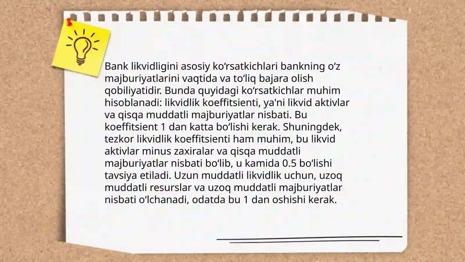 Tijorat banklari likvidligining mohiyati va ahamyati 4