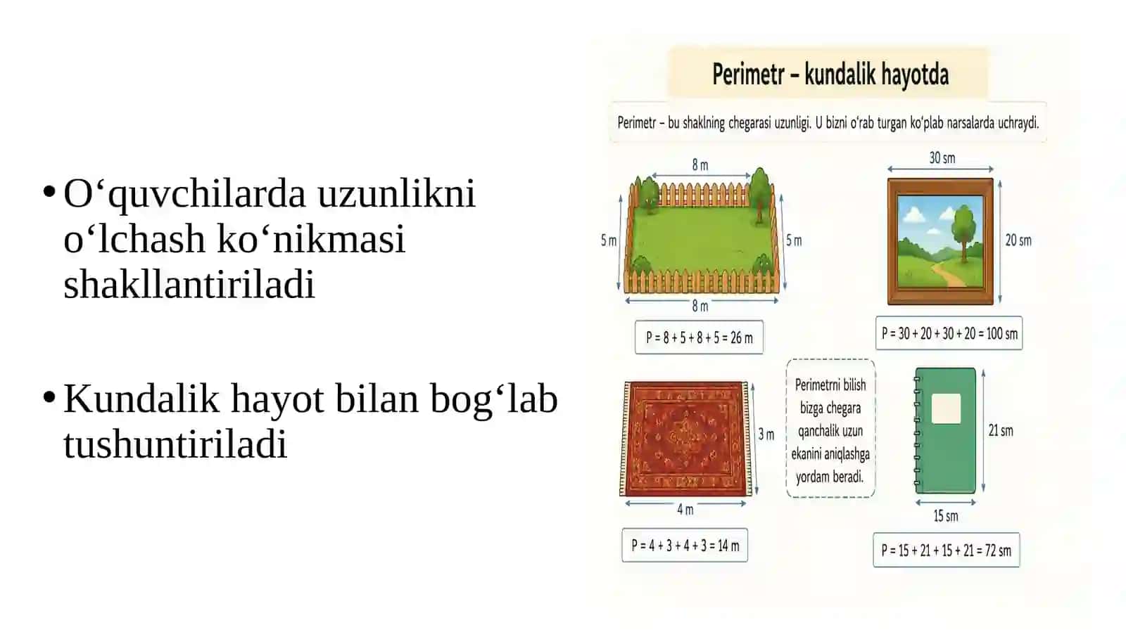 Boshlang'ich sinflarda perimetr va yuz tushunchalarini o'rgatish metodikasi 4
