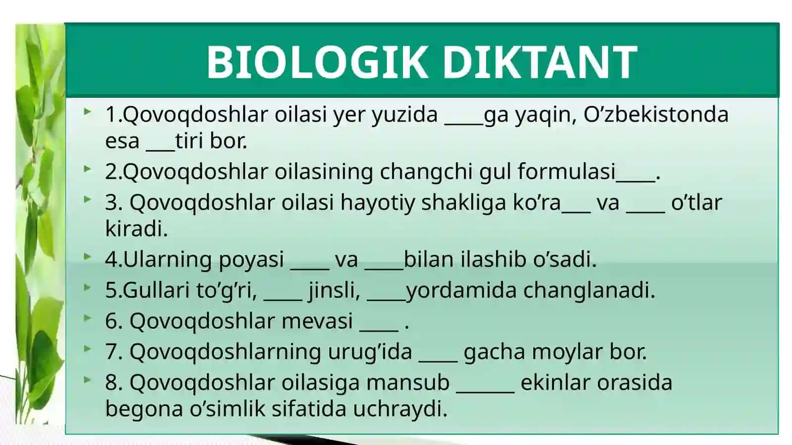 Qoqidoshlar 4