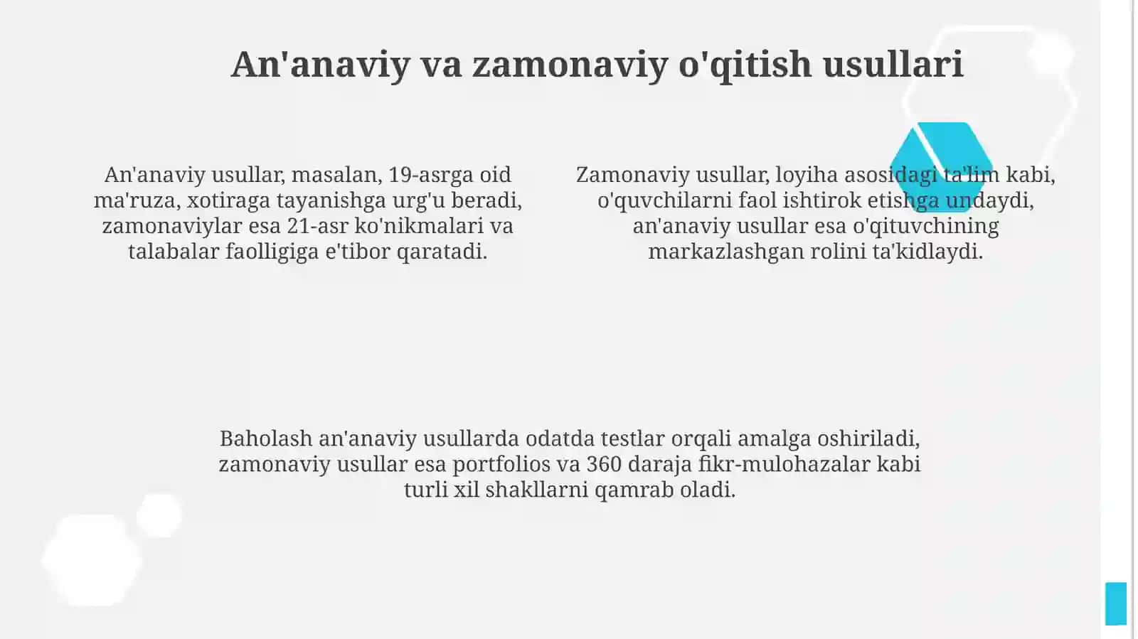 Boshlang'ich sinflarda ta'lim metodlari va ularning tasnifi 4