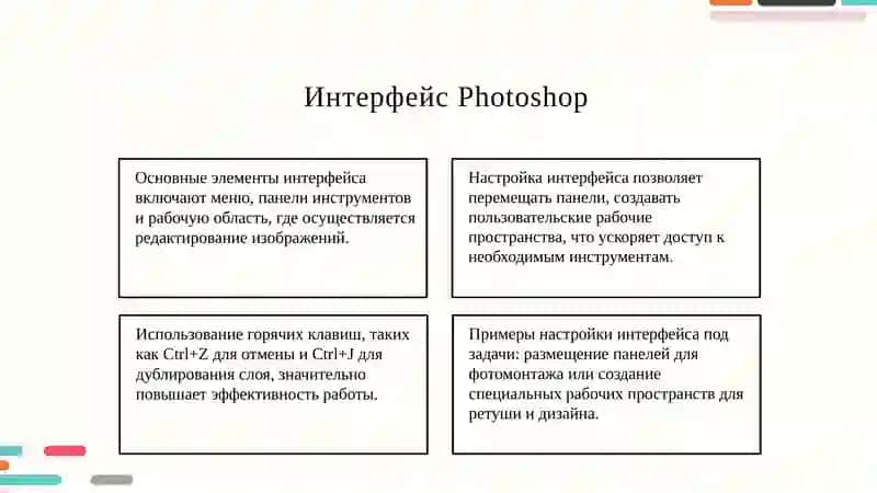 Обработка изображений с помощью Adobe Photoshop 4