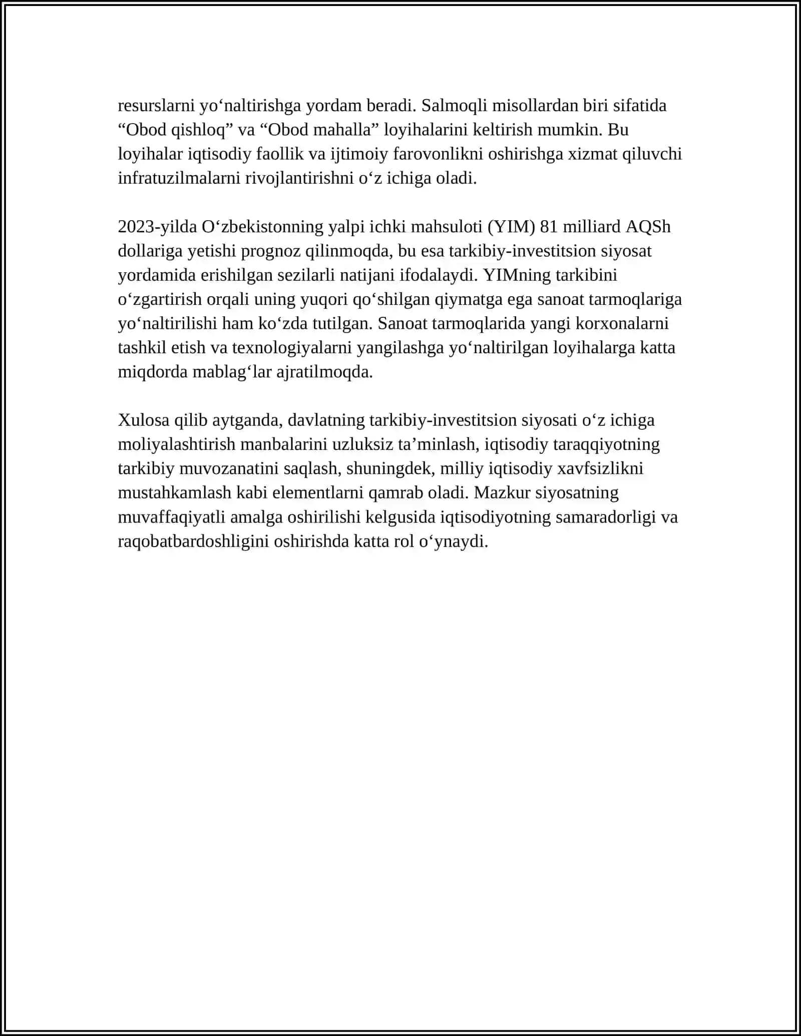 DAVLATNING TARKIBIY-INVESTISION SIYOSATI 4
