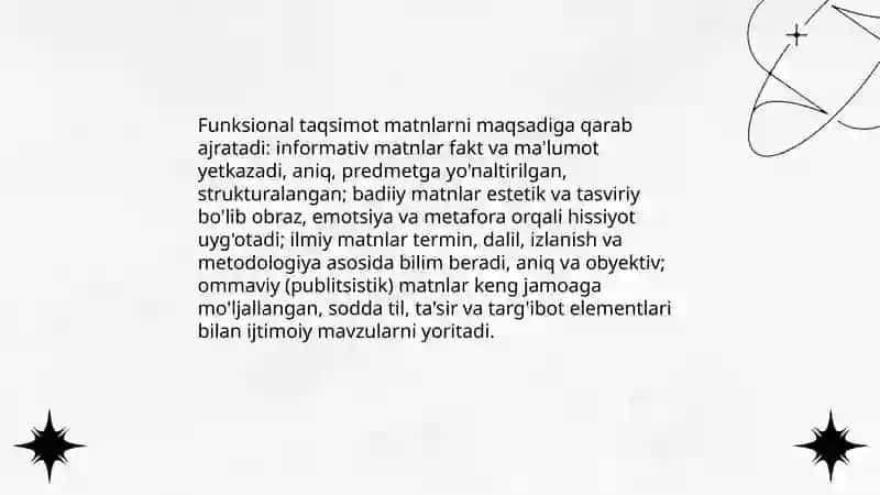 Matn va uning turlari. Mikro matn va makro matn 4