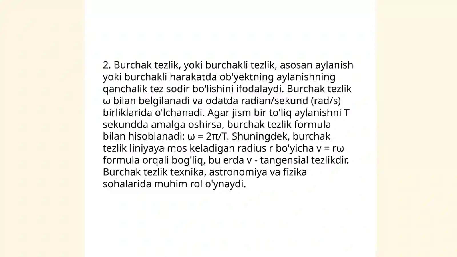 Aylanma harakat kinetik tenglamalari 4