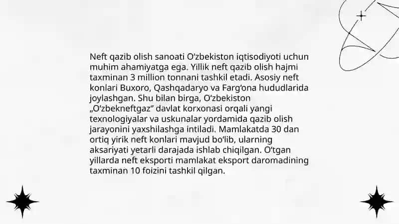 O‘zbekistonning foydali qazilmalari haqida ma'lumot 4
