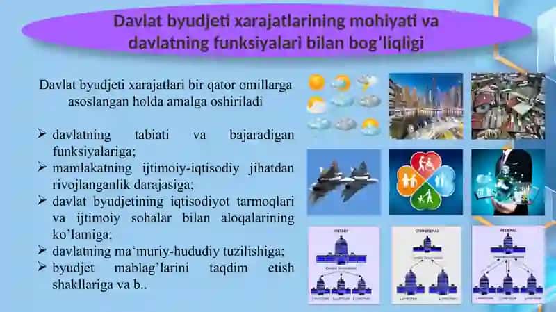 Davlat byudjeti xarajatlari tizimi. Davlatning Maqsadli Jamg`armalari 4