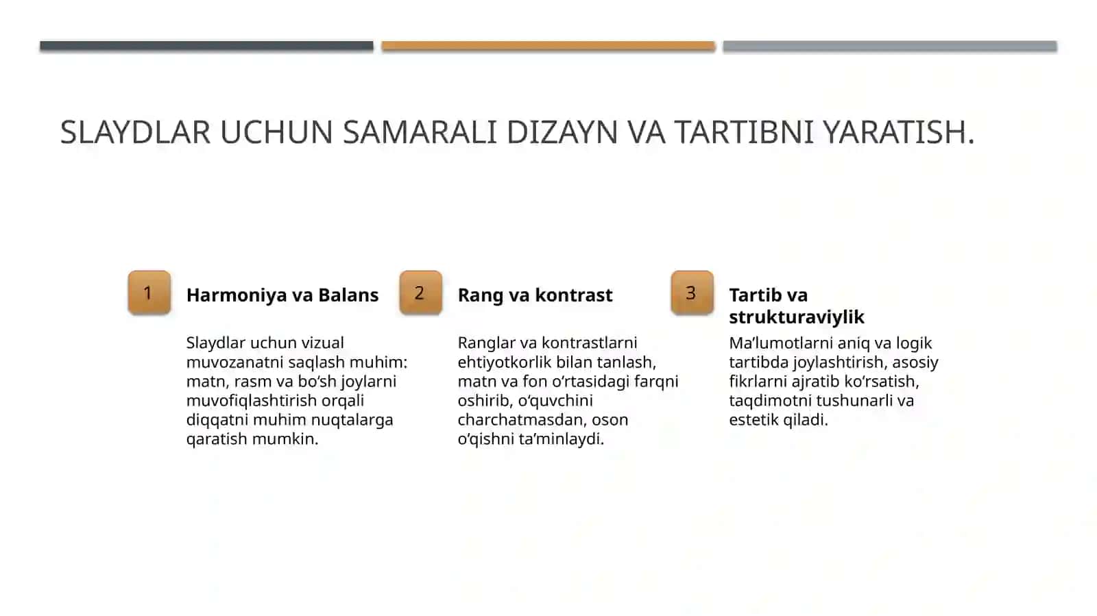 MICROSOFT POWERPOINT – TAQDIMOT DIZAYNI 4