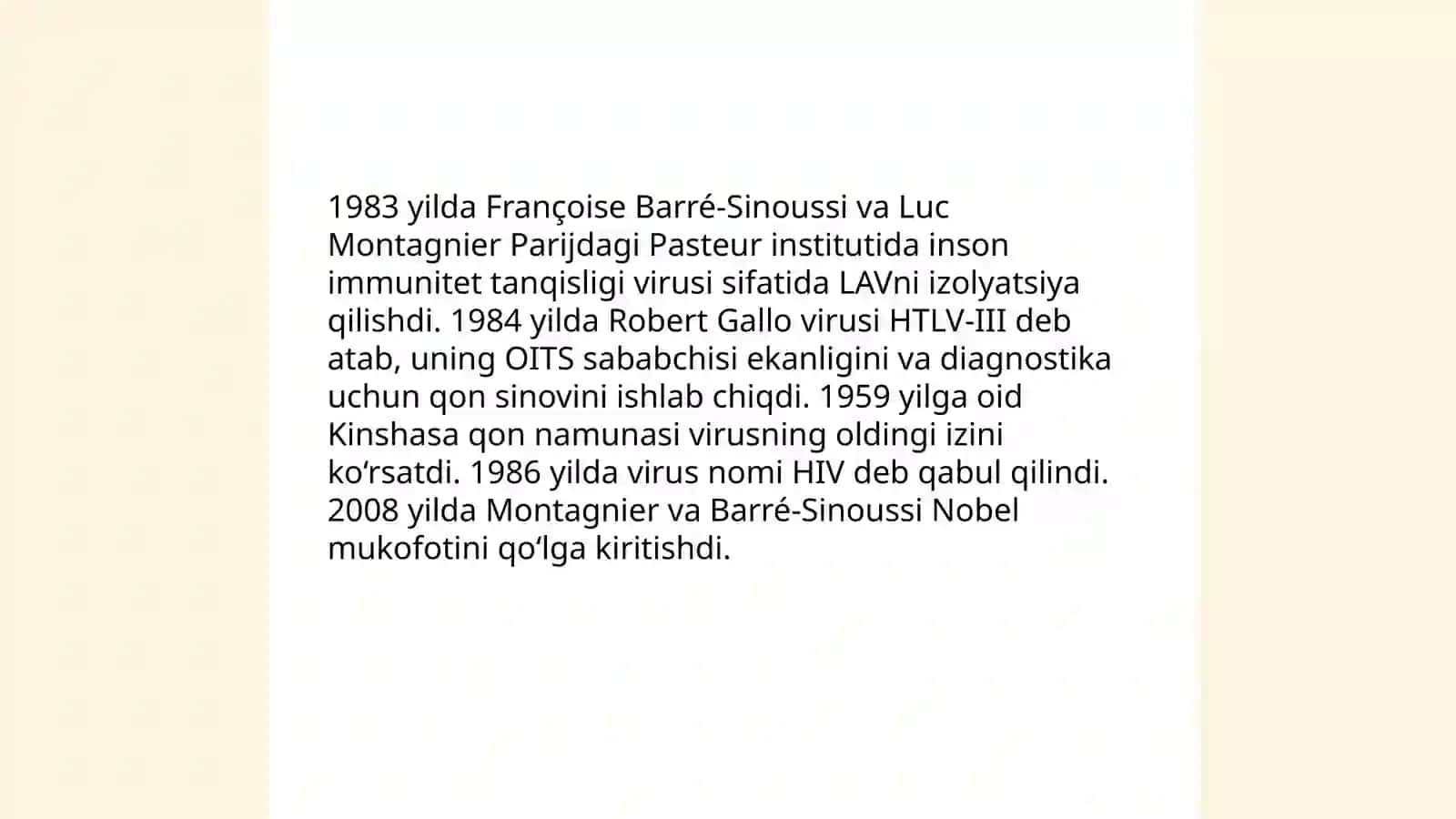 OITS epidemiyasining tarixi 4