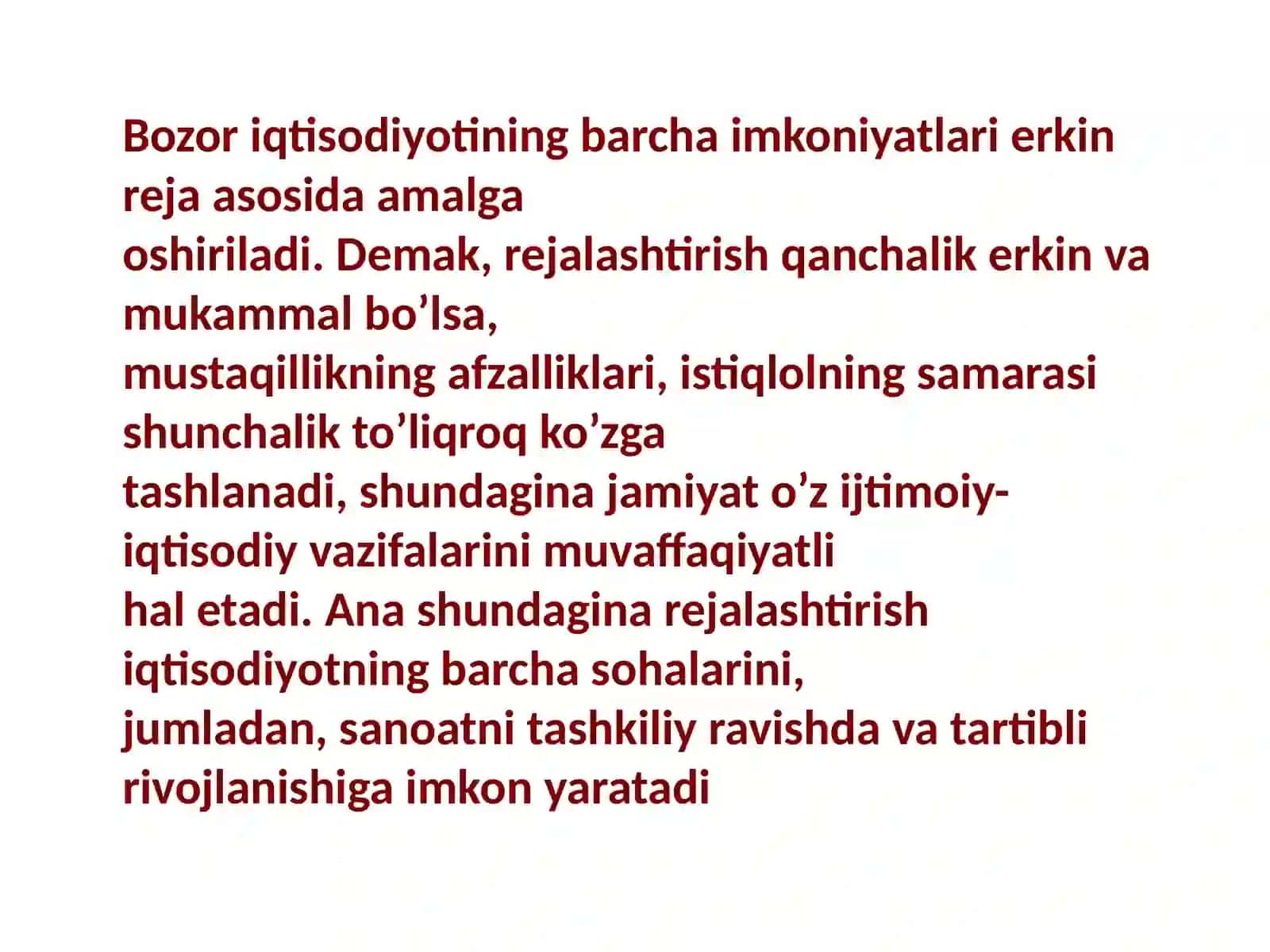 Sanoat ishlab chiqarishini prognoslash va rejalashtirish 4
