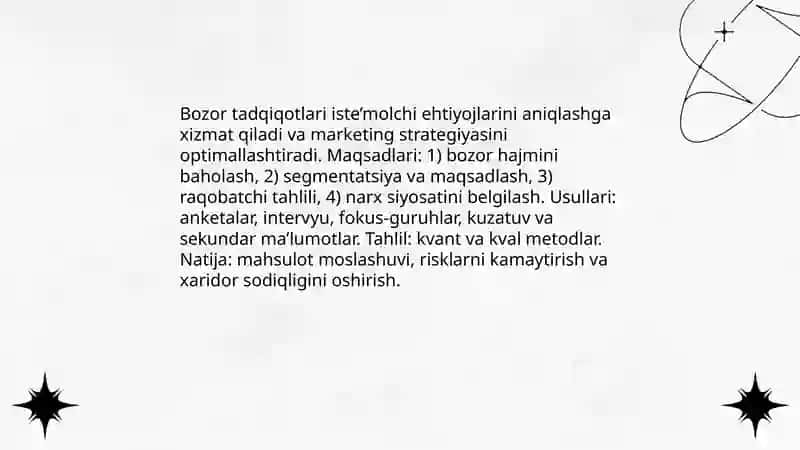 Biznesda marketingning tutgan o'rni 4