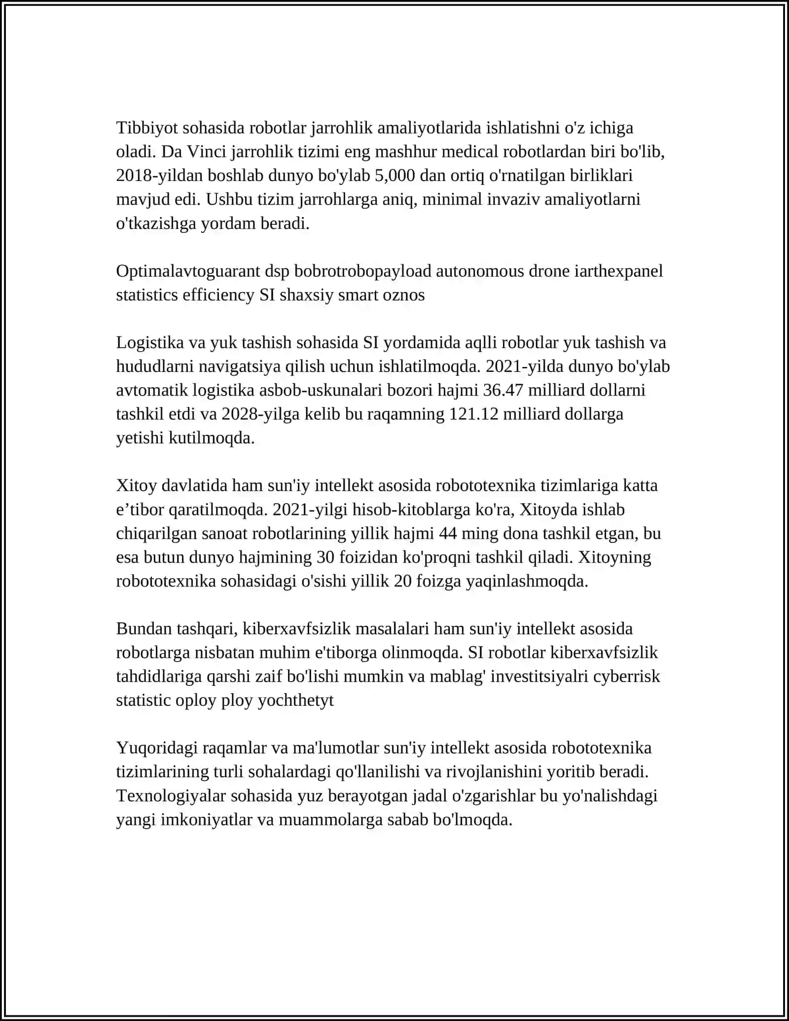 Sun'iy intellekt asosida robototexnika tizimlari 4