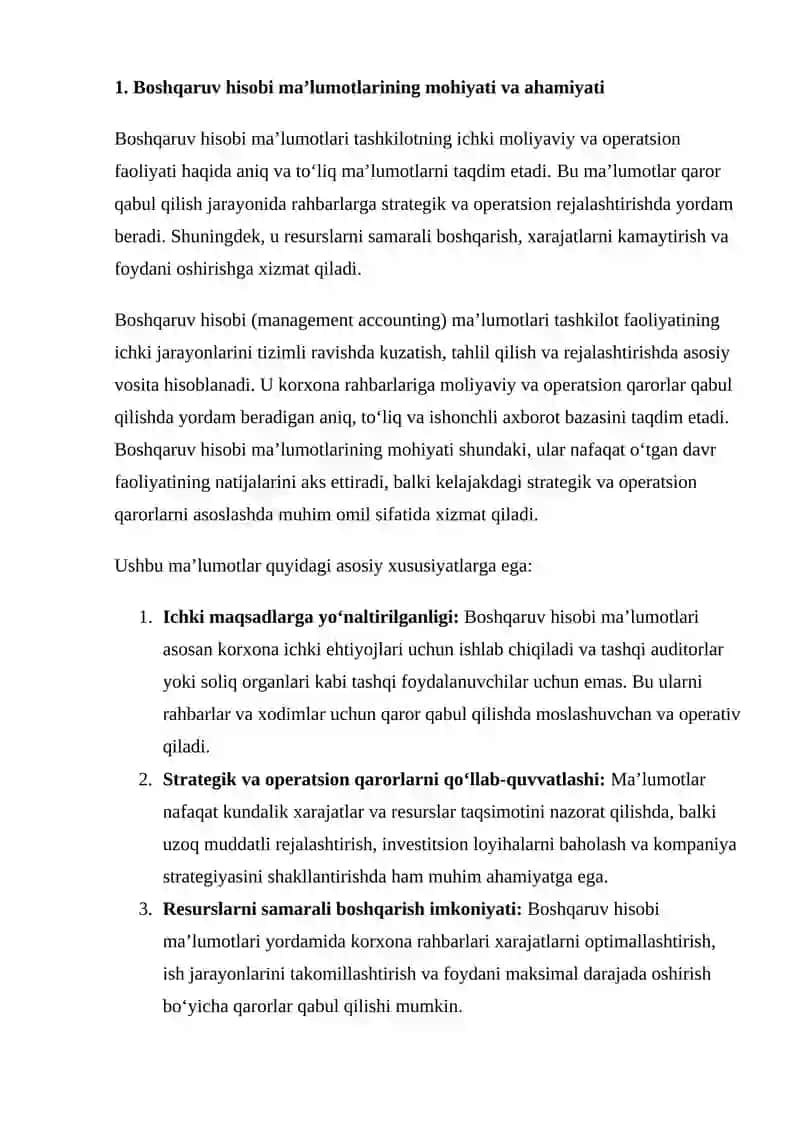 BOSHQARUV HISOBI MA’LUMOTLARIDAN FOYDALANISHDA ETIKA MASALALARI 4