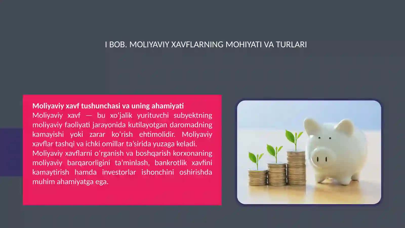 Moliyaviy xavflar boshqarish 4