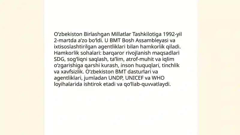 O‘zbekistonning mustaqillikdan keyingi tashqi siyosati 4