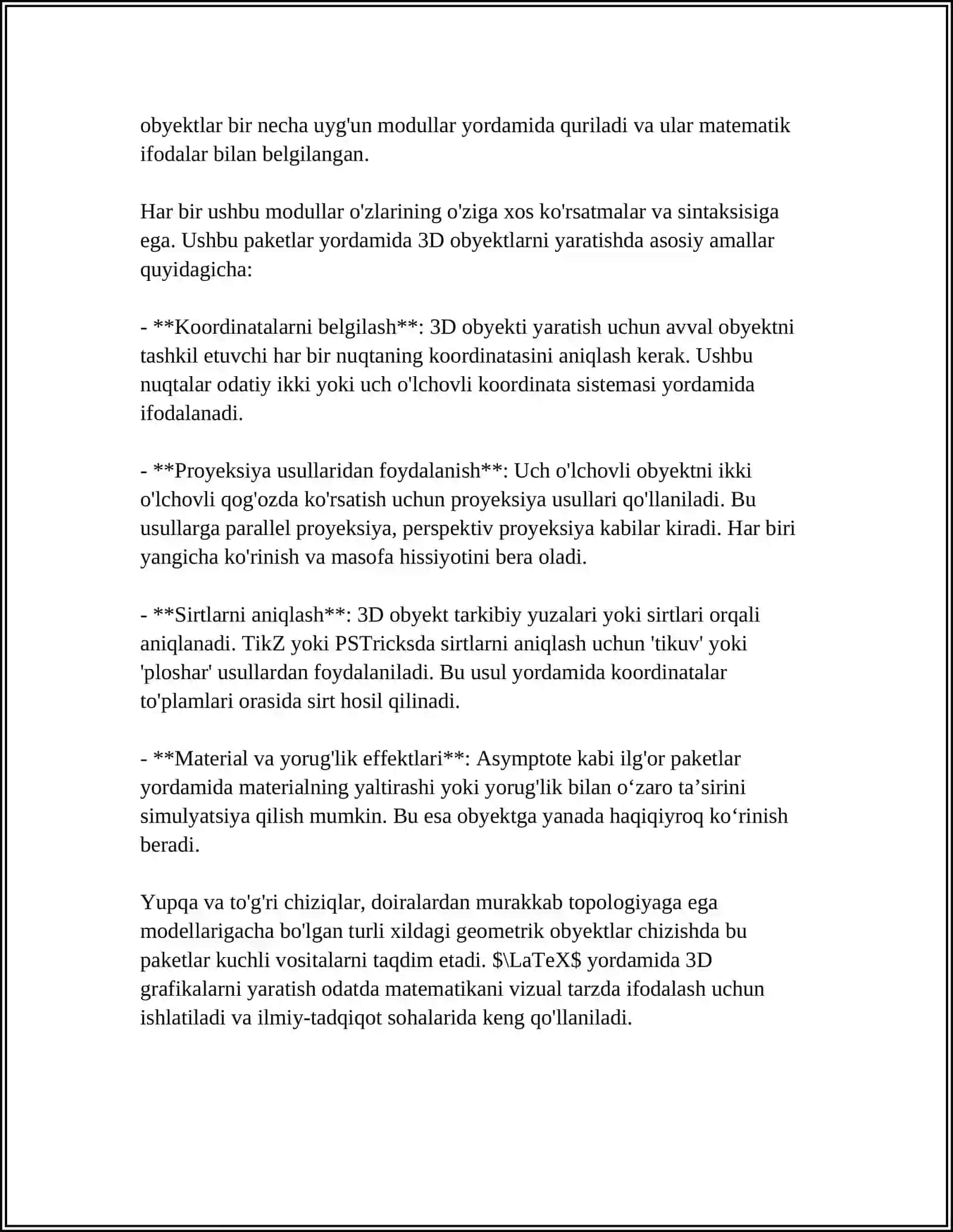 LATEXDA GEOMETRIK 3D PAKETLARNI FUNKSIYALARI 4