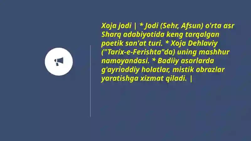 Abdugʻafforova Tozagulning oʻzbek adabiyotidan taʼyinlagan taqdimot 4