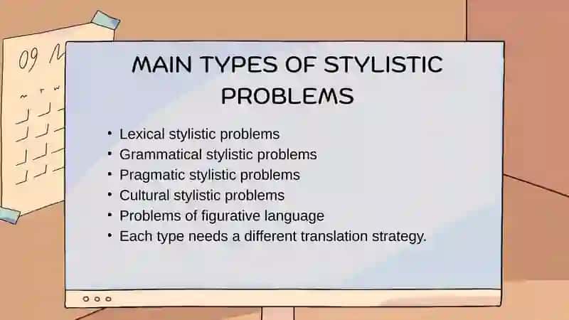 Stylistic problems of translation 4