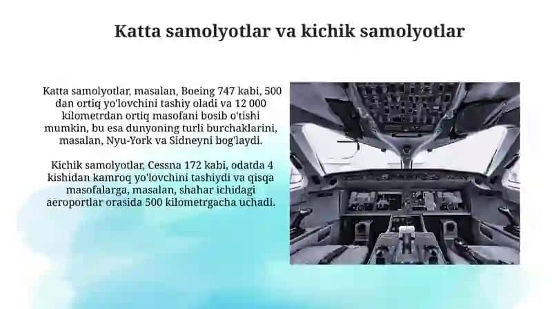 Aviatsiya sanoati. Varrak yasash. 4-sinf texnalogiya darsi 4