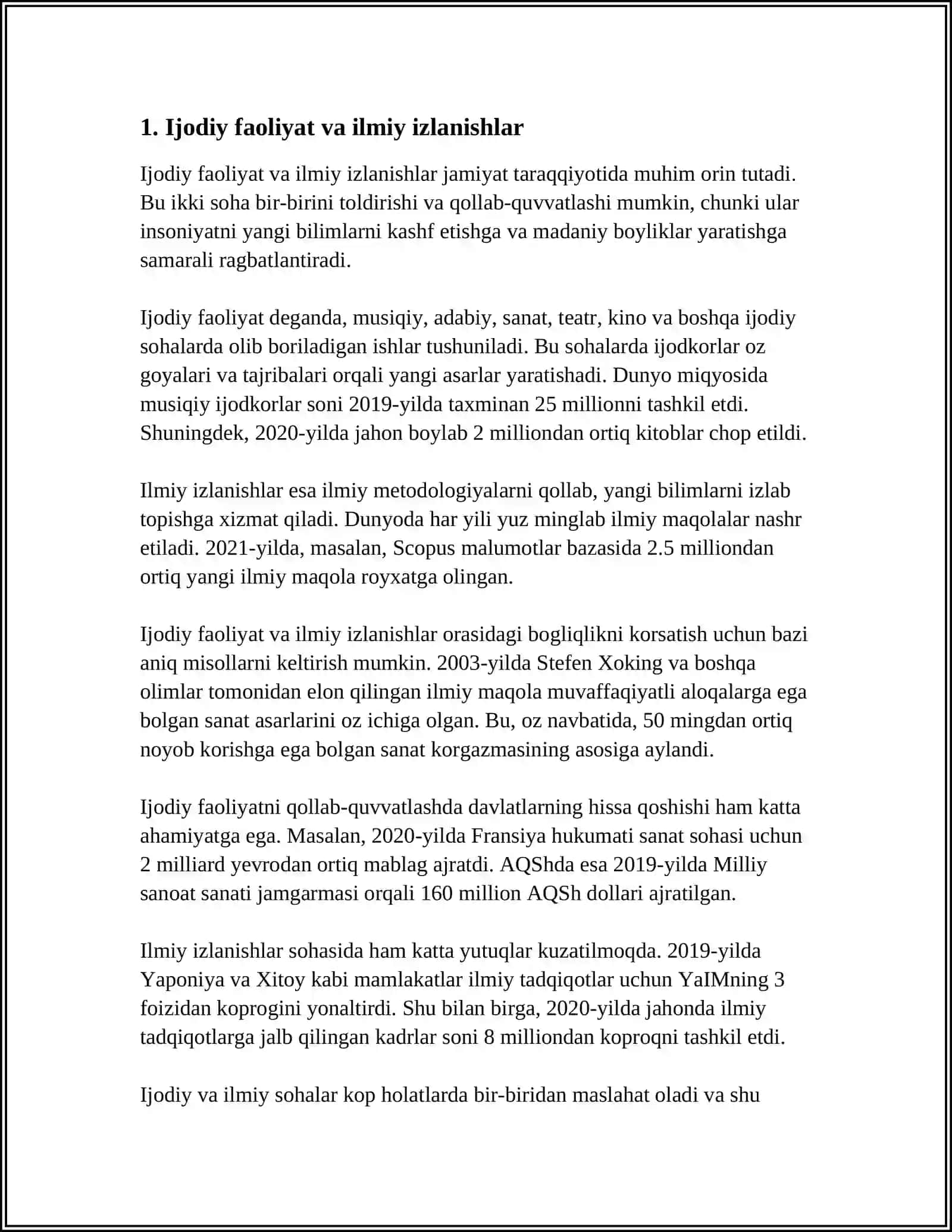 9-12ASRLARDA MAMLAKATIMIZ HUDUDIDA ROʻY BERGAN MADANIY UYGʻONIS(RENESSANS)BUYUK ALOMALARNING JAHON SVILIZATSIYASIGA QUSHGAN HISASI 4