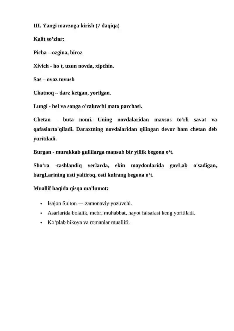 Isajon Sulton. “Otamga nimadir bo'ldi…” hikoyasi (1-qism) 4
