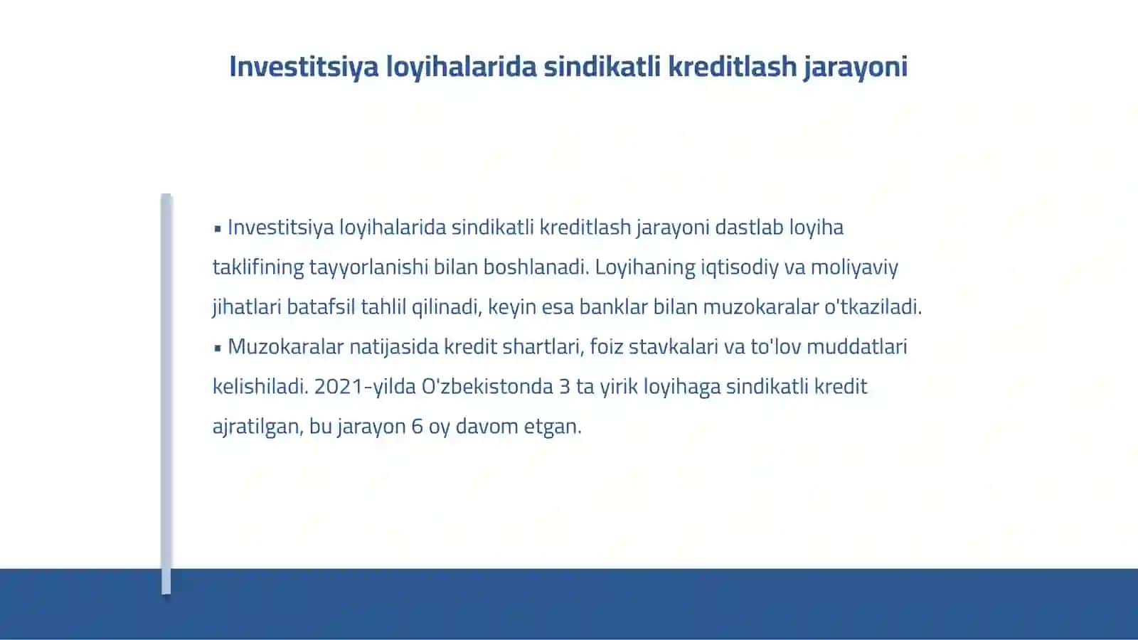 Sindikatsiya kreditining asosiy tushunchalari 4