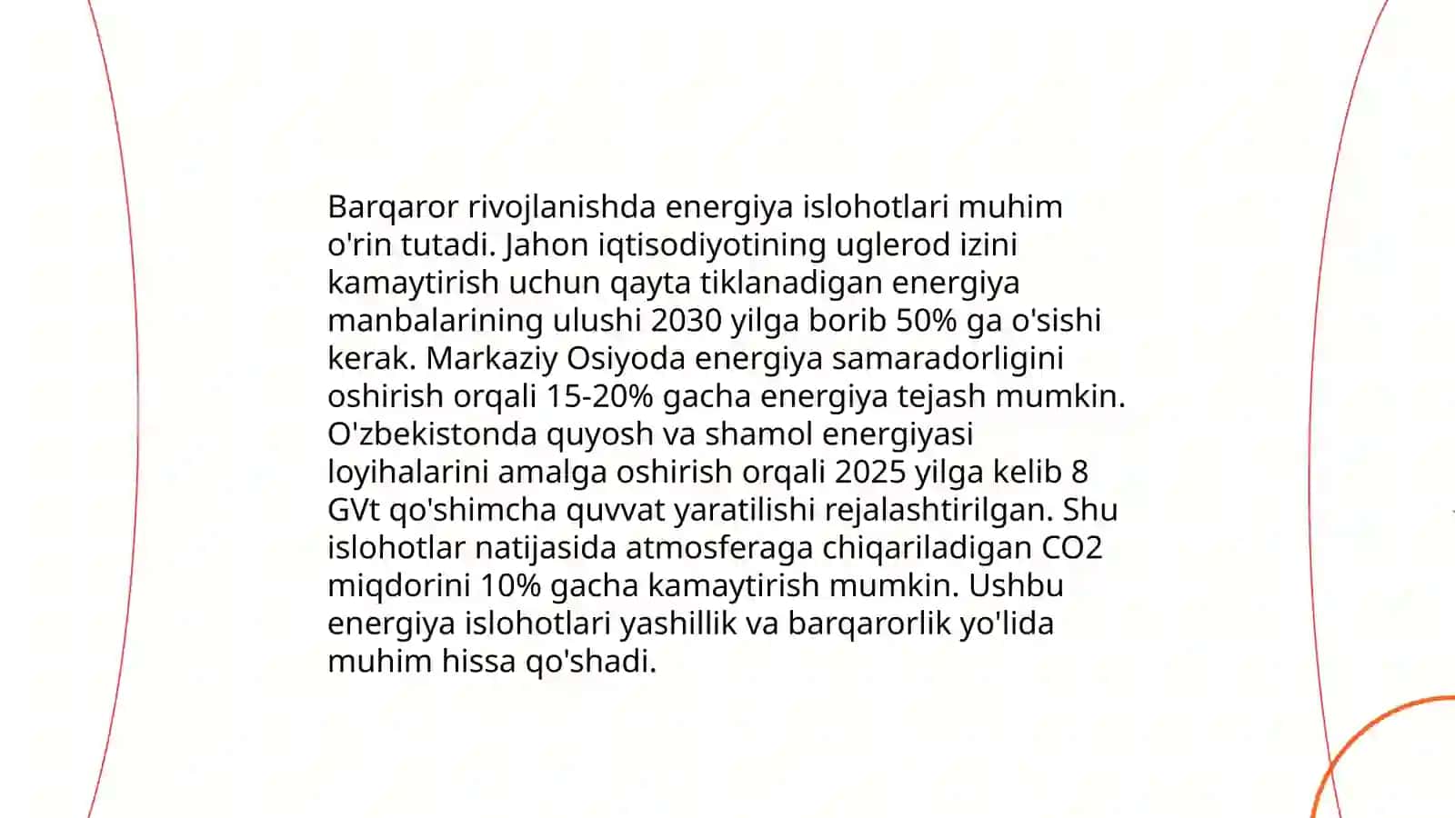 Barqaror Rivojlanish uchun Energiya Siyosati Islohotlari: Huquqiy va Normativ Jihatlar 4