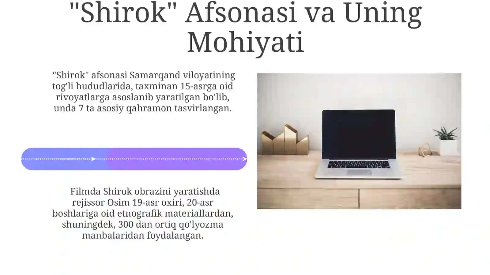 Mirkarim Osimning hayoti va ijodi Toʻmaris va Shiroq afsonalari 4