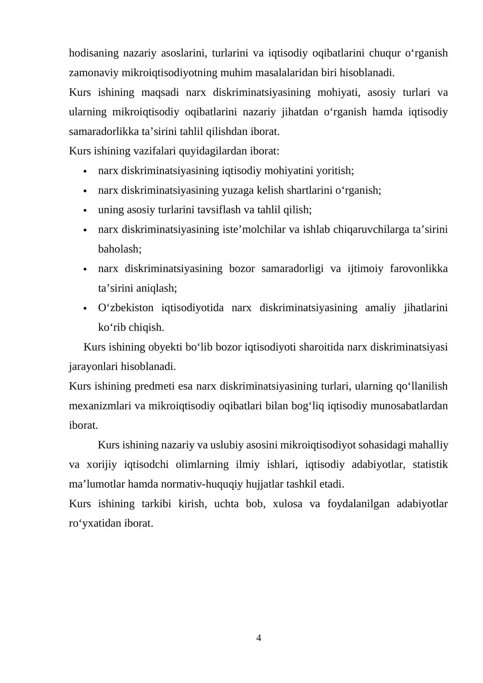 Diskriminatsiyasining turlari va ularning mikroiqtisodiy oqibatlari 4
