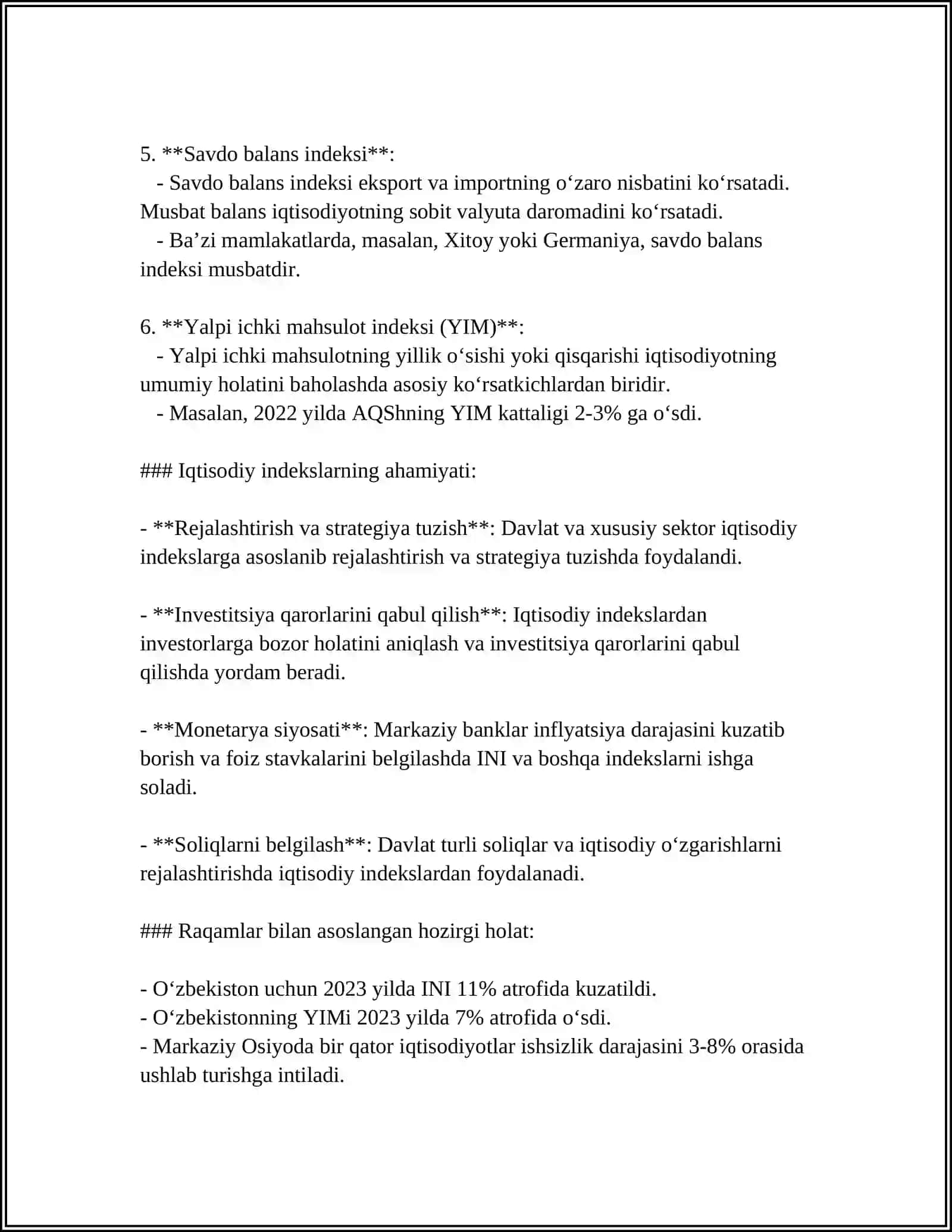 IQTISODIY INDEKSLAR 4
