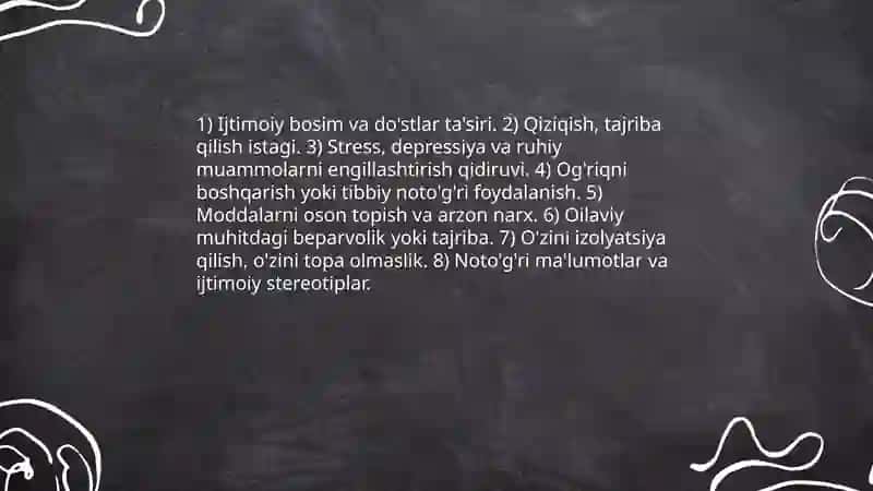 Narkomaniya va uning asoratlari 4