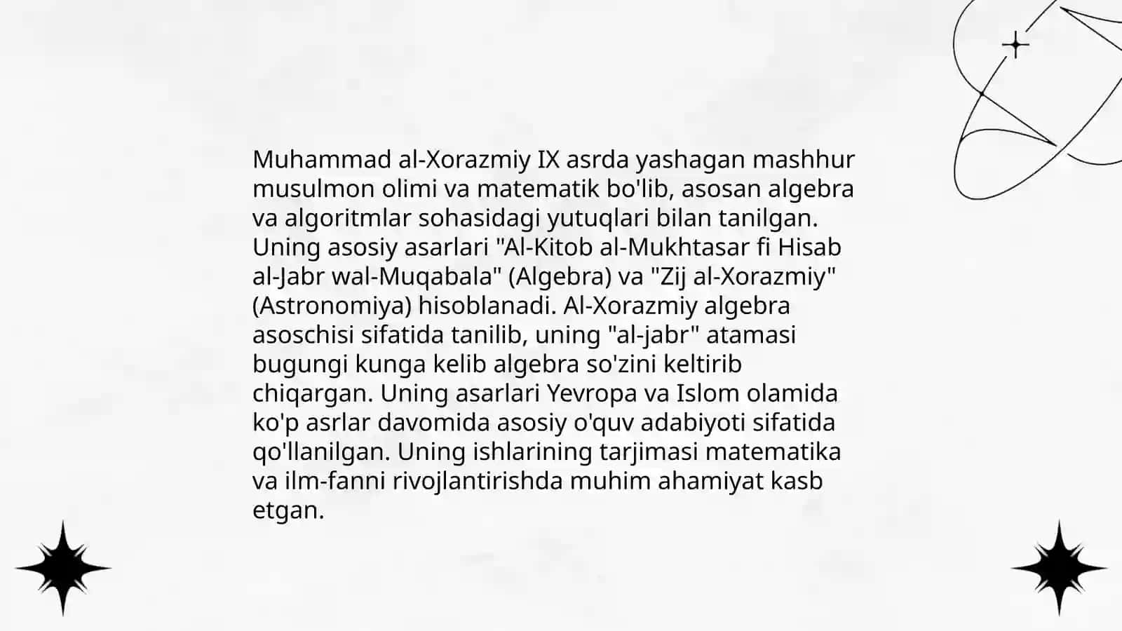 Muhammad al-Xorazmiy 4